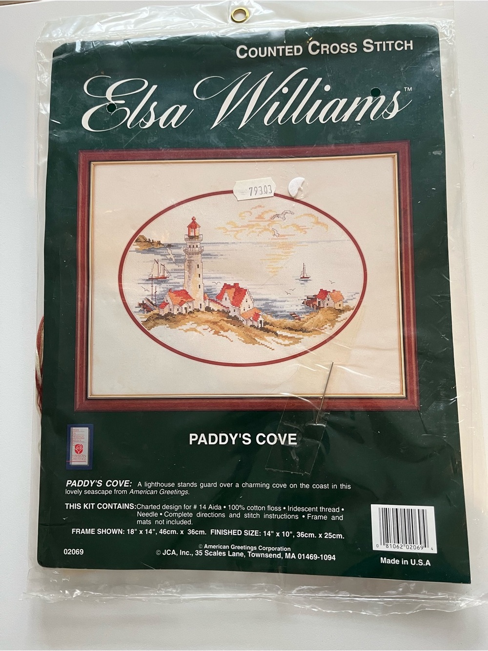 Elsa Williams Paddy's Cove Counted Cross Stitch Kit - Green Cover